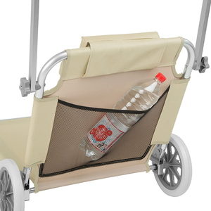 <span class=keywords><strong>Tumbona</strong></span> de Aluminio <span class=keywords><strong>con</strong></span> <span class=keywords><strong>Ruedas</strong></span>, Silla de <span class=keywords><strong>Playa</strong></span> <span class=keywords><strong>Plegable</strong></span> <span class=keywords><strong>con</strong></span> Parasol - Product Image 4