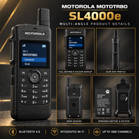 Radio numérique portable Motorola SL4000e MOTOTRBO VHF UHF, talkie-walkie bidirectionnel Bluetooth pour les entreprises, la vente au détail et les équipes professionnelles
