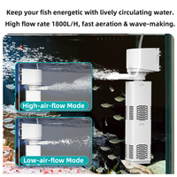 Filtre d'aquarium moderne en plastique OEM, filtre trois-en-un, pompe de circulation, petit compresseur d'air intégré, silencieux pour l'élevage des poissons
