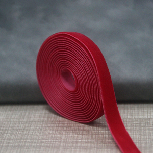 <span class=keywords><strong>Cinta</strong></span> elástica de <span class=keywords><strong>terciopelo</strong></span> rojo de 9,5mm, accesorios al por mayor de fábrica - Product Image 6