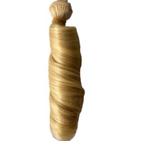 Wig Boneka Keriting Serat Tahan Panas BJD/SD 15cm Panjang 1 Meter Lebar, Jahitan Ganda Mesin, Gaya Alami