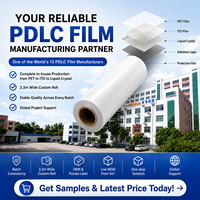 Film intelligent PDLC auto-adhésif pour vitres, verre intelligent à intensité variable pour la confidentialité