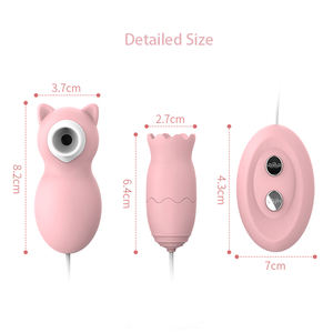 Dual-Head Mini Jumping Masturbator Voor Eitepel Sucker Met Clitoris Likken Met Vrouwelijke Seksspeeltjes Voor Twee Doeleinden - Product Image 2