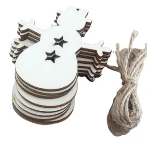 FY Wood decorations DIY craft accessories Christmas and New Year party decoration supplies