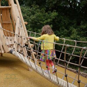 Bridge Net Park Túnel Cuerda Diversión Parque infantil Túneles Niño Escalada suave al aire libre para perforar Tobogán Interior Niños con columpio - Product Image 3