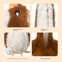 Porte-clés Sac à Dos en Peluche Oiseau Jaune Mignon et Amusant, Cadeau d'Anniversaire Unisexe, Poupée en Polyester 14+