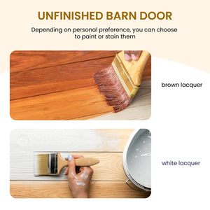 <span class=keywords><strong>Porte</strong></span> coulissante en bois <span class=keywords><strong>de</strong></span> <span class=keywords><strong>grange</strong></span> naturel <span class=keywords><strong>de</strong></span> <span class=keywords><strong>24</strong></span> x 80 <span class=keywords><strong>pouces</strong></span>, pré-percée, bricolage, bois d'épicéa massif non fini, panneau, <span class=keywords><strong>porte</strong></span> intérieure - Product Image 3