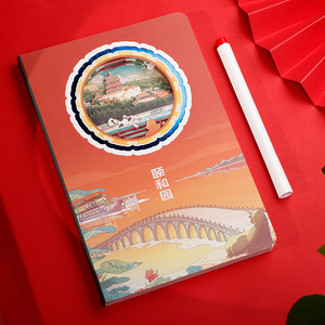 Cuaderno A5 con Escultura de Papel 3D, Impresión de <span class=keywords><strong>Arquitectura</strong></span> Tradicional China, Regalos Promocionales Personalizados para el Día de San Valentín, Grabado Láser - Product Image 1