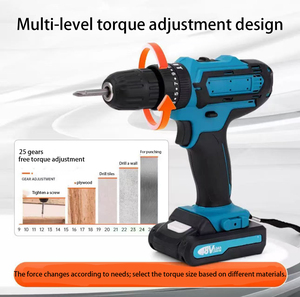 Taladro Eléctrico <span class=keywords><strong>de</strong></span> Litio Recargable Multifunción, Taladro <span class=keywords><strong>de</strong></span> Impacto Manual <span class=keywords><strong>con</strong></span> Perforación Potente para Comercio Exterior - Product Image 4