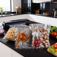 Sacs sous vide transparents pour l'emballage alimentaire, le stockage des céréales et la maturation à sec de la viande, sachets sous vide pour les fabricants de produits alimentaires