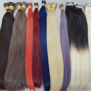 Extensiones de Cabello Humano Europeo 100% Virgen con Punta Plana, Cabello Super Double Drawn para Mujeres, Salón de Belleza - Product Image 1