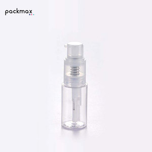 Transparent plastic PET talcum powder spray <b>bottle</b>, skin-use spiral powder <b>pump</b> care - Product Image 1