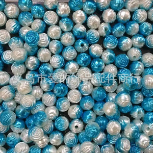 Abs Scattered <b>Beads</b> Multicolor Gradient Imitation Pearl Flat Back Bling Bling Nail Art Jewelry Accessories DIY Clothing - Product Image 2