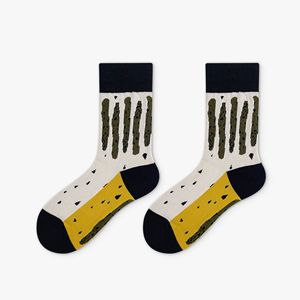 Chaussettes mi-mollet en coton à motif requin, chaussettes de sport décontractées unisexes pour les jeunes - Product Image 4