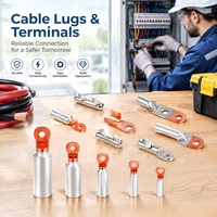 Cosses de câble bimétalliques professionnelles Al Cu, borne de câblage électrique pour l'ingénierie électrique