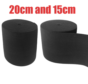 Suministro de fábrica 15cm/20cm de ancho negro tejido elástico pesado estiramiento banda elástica de punto de alta elasticidad - Product Image 2