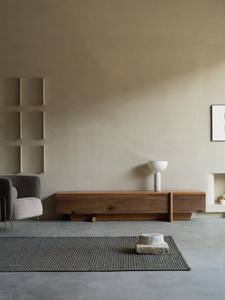 Mueble de TV de Madera Maciza Natural de Nogal Negro, Fabricado en China, Listo para Enviar, Embalaje para Envío Incluido - Product Image 6