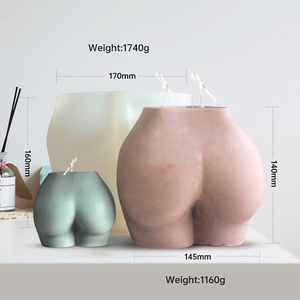 Stampi in Silicone 3D a Forma di Sedere Femminile YS per Candele, Cioccolato, Caramelle, Muffin, Torte, Pasta di Zucchero, Cera, Gelatina, Ghiaccio, Decorazione in Gesso - Product Image 4