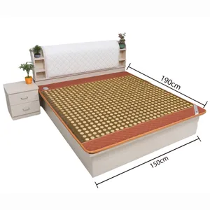 天然玉石床垫，可以睡两个人，具有按摩加热和美容功能