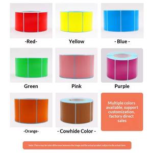 Rouleau d'étiquettes d'expédition thermiques personnalisées de haute qualité, couleur personnalisée, logo personnalisé, rouleau jumbo, autocollant postal pour surface de laminage d'autocollants personnalisés - Product Image 2