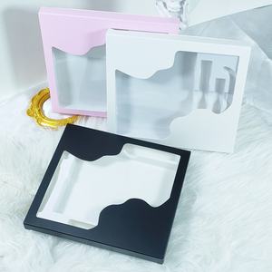 Caja de Kit de extensión de pestañas DIY Rosa nuevo logotipo personalizado Kit de pestañas de racimo vacío caja de paquete segmento caja de juego de pestañas - Product Image 2