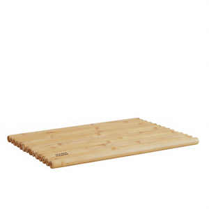 Alfombra de Baño de Bambú Rectangular de 27.6 x 19.7 Pulgadas, Tamaño Premium para Baño, Diseño Minimalista, Patrón Sólido, Hecha a Máquina - Product Image 1