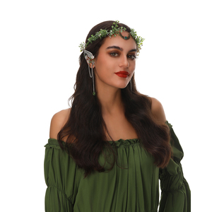 Printemps voyage Photo casque feuille verte <span class=keywords><strong>couronne</strong></span> <span class=keywords><strong>de</strong></span> cheveux verdure <span class=keywords><strong>couronne</strong></span> <span class=keywords><strong>de</strong></span> cheveux accessoires - Product Image 2