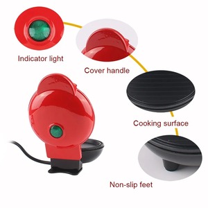Mini gaufrier électrique antiadhésif, machine à crêpes et sandwichs pour le petit-déjeuner, plaque de cuisson portable pour pizzas et barbecues DIY - Product Image 4