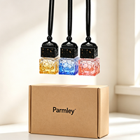 Flacon diffuseur de parfum pour voiture, vide, en verre carré dégradé, 10 ml, pour la vente en gros
