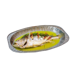 <span class=keywords><strong>Prix</strong></span> d'usine grand plateau alimentaire ovale en <span class=keywords><strong>aluminium</strong></span> - Product Image 2