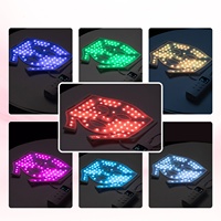 Masque facial LED innovant avec 7 couleurs de lumière, masque en silicone portable pour les soins post-yoga