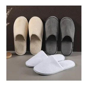 Luxury high quality wholesale custom disposable spa slipper with logo disposable slippers for hotel