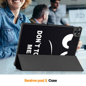 Tablet PC Tri-fold Flip PU cuero flor pintada personalidad Smart Cover para OPPO <span class=keywords><strong>Realme</strong></span> <span class=keywords><strong>Pad</strong></span> 2 11,5 pulgadas - Product Image 5