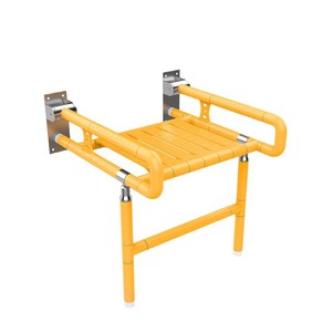 Hang Seng <b>Folding</b> Wall Mounted <b>Shower</b> <b>Stool</b> 300kg Load Capacity Stainless Steel Bathroom Safety Chair For Elderly Disabled - Product Image 5