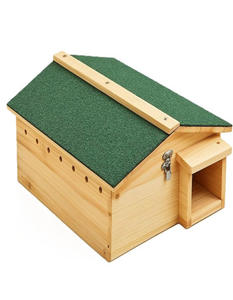 Newpower Hamster Hérisson <span class=keywords><strong>Cage</strong></span> Amovible En Bois Écureuil Pet Maison Animal <span class=keywords><strong>Cage</strong></span> Hérisson Maison avec Étanche Pith-cover Toit - Product Image 1