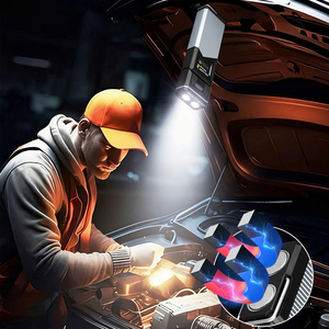 Lampe de travail 2025 nouveau USB Rechargeable Cob Led lampe de travail support télescopique tête lumière et aimant pour la réparation de voiture - Product Image 5