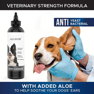 น้ำยาทำความสะอาดหูสัตว์เลี้ยงสูตรธรรมชาติและเป็นมิตรต่อสิ่งแวดล้อม ช่วยลดอาการคัน รอยแดง กลิ่นไม่พึงประสงค์ <span class=keywords><strong>ไร</strong></span>ฝุ่น เชื้อรา และการติดเชื้อจากยีสต์ - Product Image 5