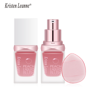 Kristen Leanne Pfirsich Flüssiger Rouge Wasserfestes Nude Mattes Make-up Rouge für Gesicht und <span class=keywords><strong>Wangen</strong></span> - Product Image 5