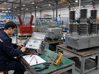 Disjoncteur à vide automatique extérieur CNKEEYA ZW32-12G 10kV 630A 31.5kA tripolaire en acier inoxydable 50/60Hz avec isolation