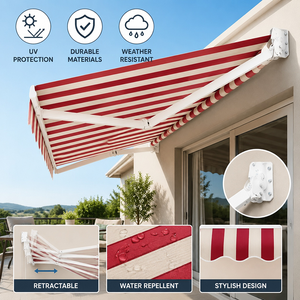 Auvent rétractable pour l'extérieur, pare-soleil résistant aux intempéries pour la maison et l'usage commercial - Product Image 5
