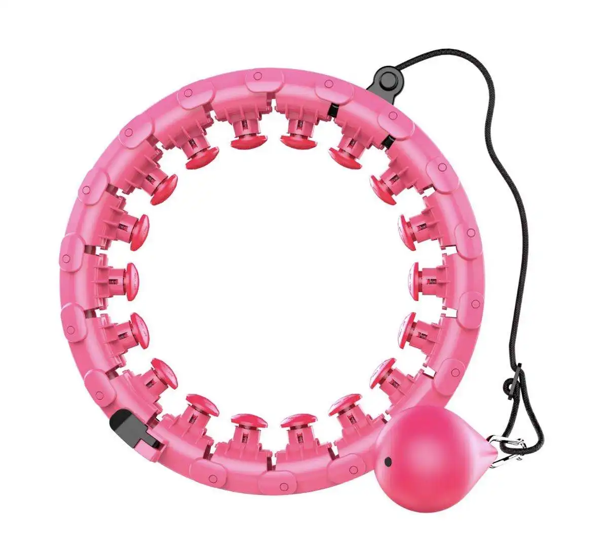 Anillo de Hula inteligente con peso del 2021, accesorio rosa, 10 unidades