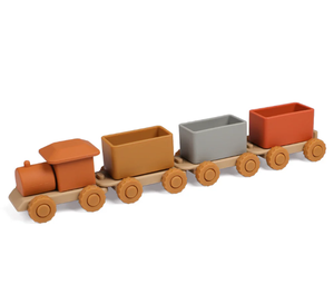 Bộ xe lửa silicon, được thiết kế cho bàn tay nhỏ và trí tưởng tượng lớn, được làm từ Silicone cấp thực phẩm 100% - Product Image 2