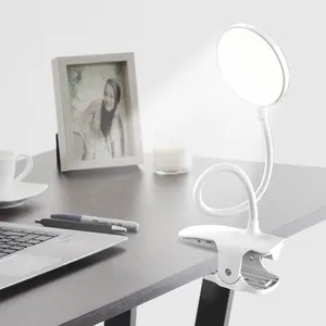 Lampu meja LED sentuh 3 mode, dapat diisi ulang USB, lampu meja Perawatan Mata