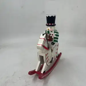 Деревянные украшения для рукоделия рождественские украшения Щелкунчик орнаменты лошадки-качалки