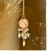 Décoration en Améthyste Naturelle, Boule de Cristal de Quartz Rose, Attrape-Soleil, Décoration Murale, Décoration de Fenêtre, Décoration de Jardin, Décoration de Voiture, Accessoires