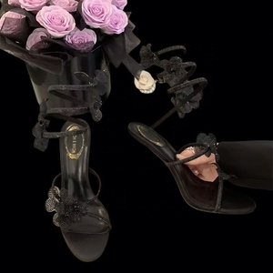 Chaussures à talons hauts pour femmes, vente en gros, mode, chaussures décontractées d'été pour femmes, sandales pointues personnalisées pour femmes - Product Image 4