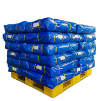Couverture de bâches en tissu bleu imperméable tissé HDPE 10X12M sac de matelas en feuille de bâche PE