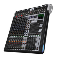 Consola Mezcladora de Audio Profesional X10 de 14/10 Canales, Controlador de DJ con Ecualizador de 4 Bandas, MP3, Bluetooth, Procesador de 99 Efectos, Construcción Metálica