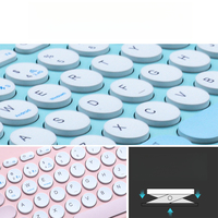 Ensemble clavier et souris ergonomique OEM 5.0 sans fil BT USB 78 touches étanche avec interrupteurs noirs anti-ghosting pour ordinateur portable/PC/tablette