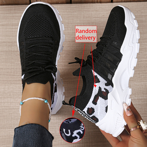 Zapatillas Chunky Retro de los 90 para Mujer - <span class=keywords><strong>Zapatos</strong></span> de Plataforma con Estampado <span class=keywords><strong>Animal</strong></span> y Comodidad Transpirable para Primavera/Verano - Product Image 4